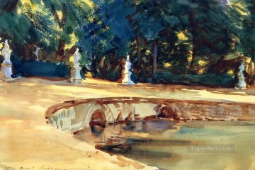 ラ・グランハの庭園のプール ジョン・シンガー・サージェント 水彩 Oil Paintings